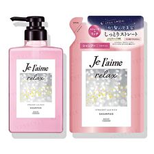 Kose Je l'aime Relax Midnight Repair Shampoo Straight & Rich - 680ml Refill
