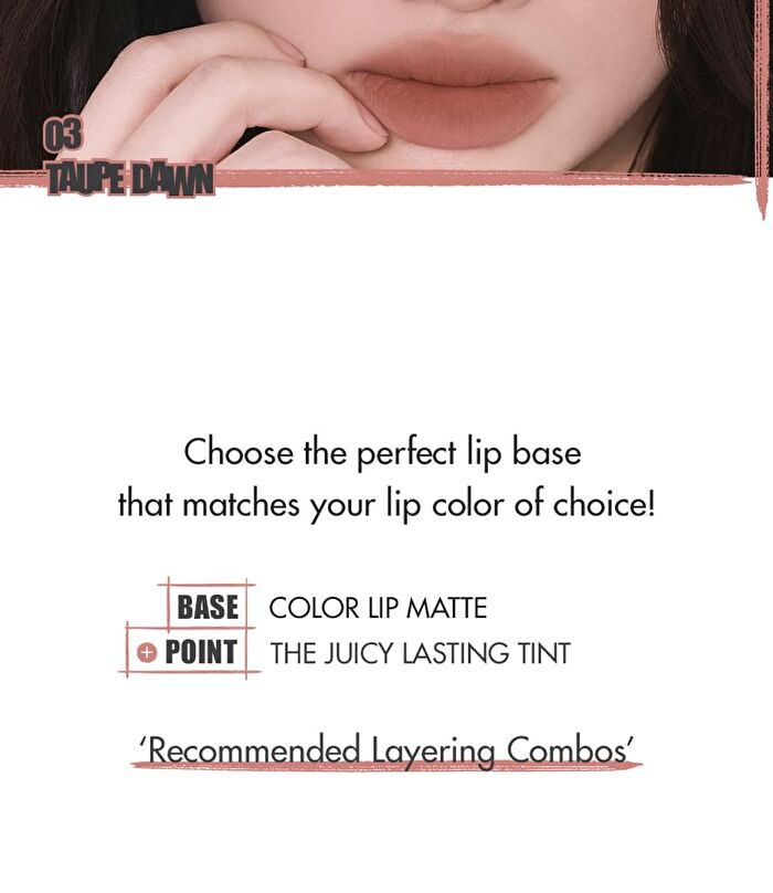 romand Color Lip Matte - 8 Colors - #00 Lip Matte