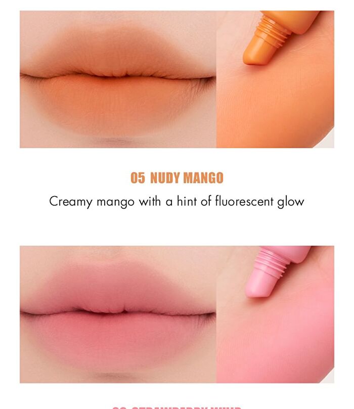 romand Color Lip Matte - 8 Colors - #02 Hush Grape