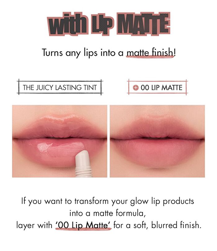 romand Color Lip Matte - 8 Colors - #06 Strawberry Whip