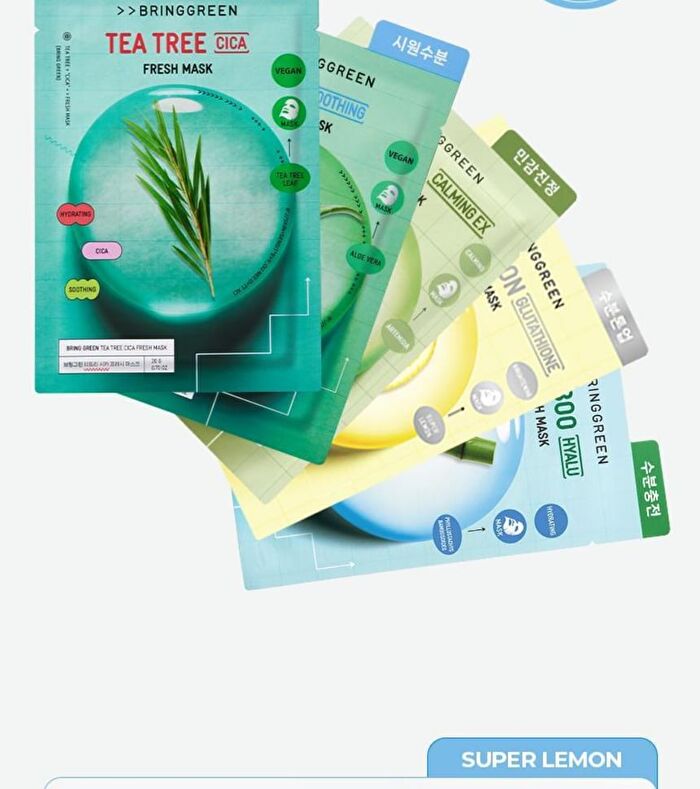 Bring Green Fresh Mask  - 4 Types - Aloe Soothing