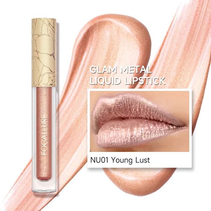 Glam Metal Liquid Lipstick - 3 Colors - #BR01 After Heat - 2.5g