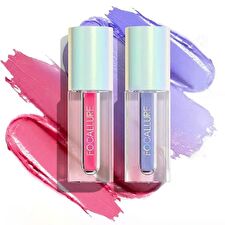 Focallure New All-Over Face Matte Fluid Pigment - 3 Colors - #PK01 Unique Love - 2.3g