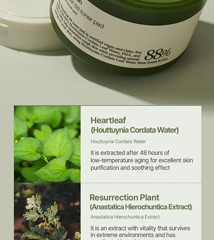 Heartleaf 88 Toner Pad - 70 pads