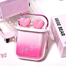 Gege Bear Heart Water Light Velvet Fog Lip Glaze Combination - 4 Colors - #02 Sakura Tree