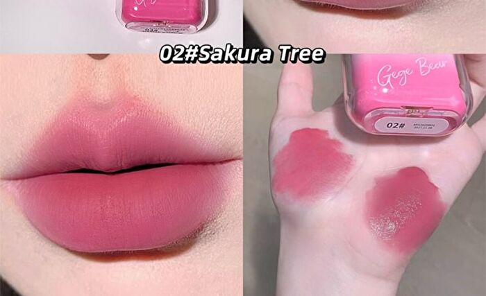 Heart Water Light Velvet Fog Lip Glaze Combination - 4 Colors - #04 Nutcracker