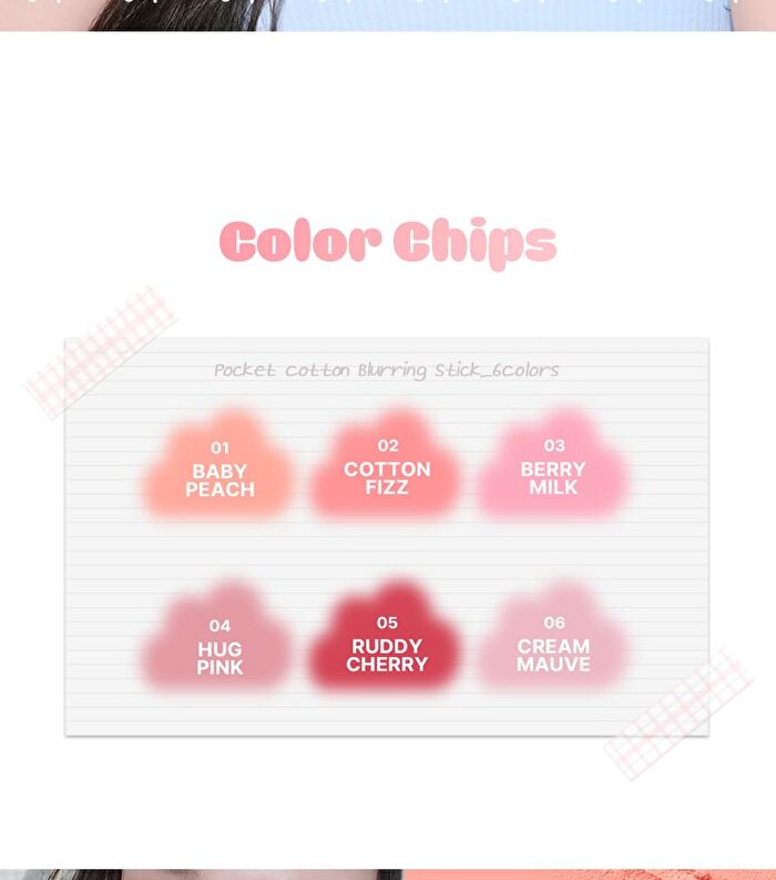Pocket Cotton Blurring Stick - 6 Colors - #02 Cotton Fizz