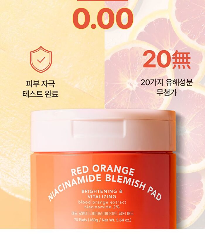 T\'else Red Orange Niacinamide Blemish Pad - 70 pads