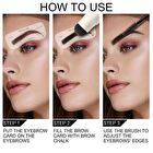 New Eyebrow Stamp Stencil Kit - 3 Colors - #BK01 Black