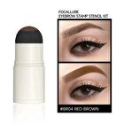 New Eyebrow Stamp Stencil Kit - 3 Colors - #BK01 Black