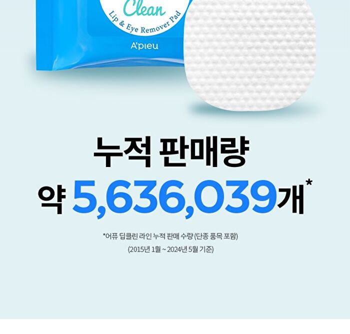 Deep Clean Lip & Eye Remover Pad - 20 pads