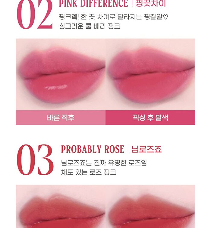 peripera Ink Gellable Tint - 5 Colors - #03 Probably Rose