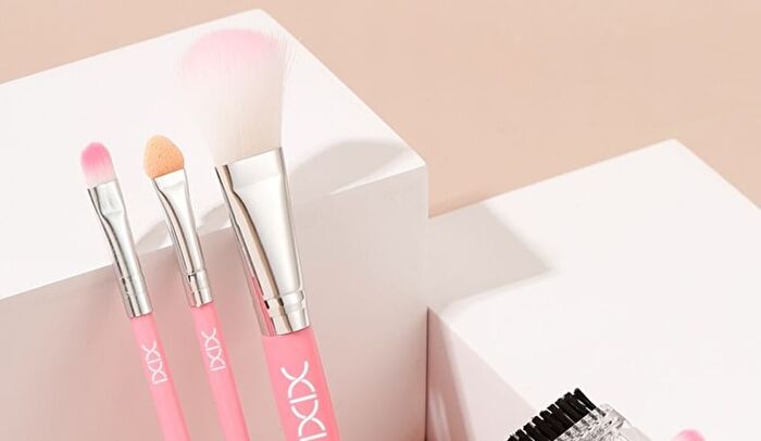 Set of 5: Pink Makeup Brush Set - #Brush Set - 5 pcs