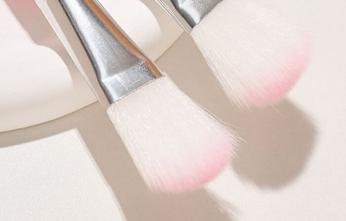 Set of 5: Pink Makeup Brush Set - #Brush Set - 5 pcs