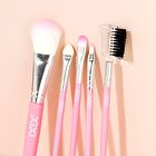 Set of 5: Pink Makeup Brush Set - #Brush Set - 5 pcs