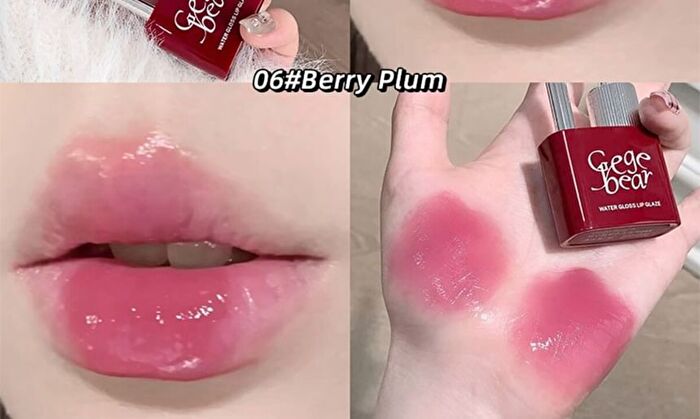 Water Gloss Lip Glaze - 4-6 - #06 Berry Plum