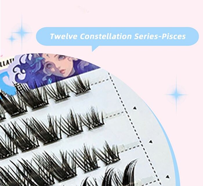 Twelve Constellations Glue Free False Eyelashes - Pisces - #02 Pisces