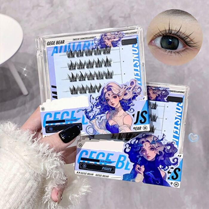 Twelve Constellations Glue Free False Eyelashes - Pisces - #02 Pisces