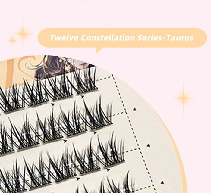 Twelve Constellations Glue Free False Eyelashes - Taurus - #04 Taurus