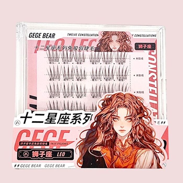 Twelve Constellations Glue Free False Eyelashes - Leo - #07 Leo
