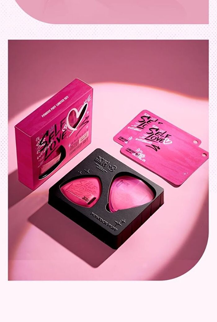 Powder Puff Set with Case Self Love Limited Edition - Puff Set (1pc with case)