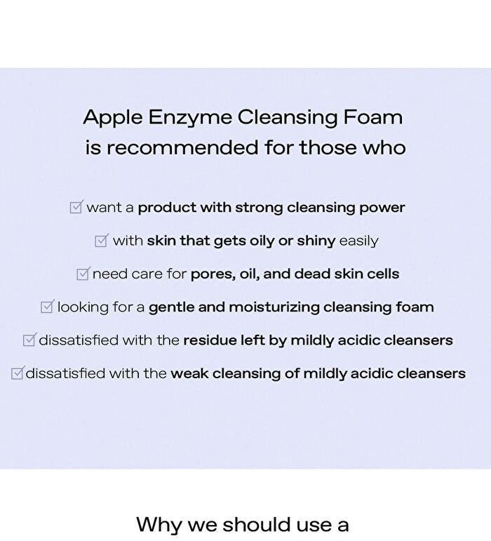 glow Apple Enzyme Foaming Cleanser - 110g