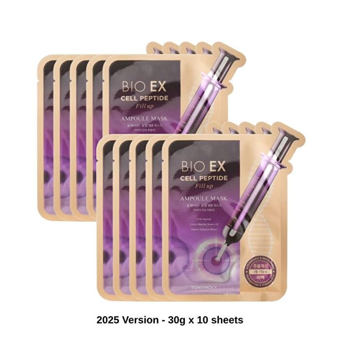 Bio Ex Cell Peptide Fill Up Ampoule Mask Set - 2025 Version - 30g x 10 sheets