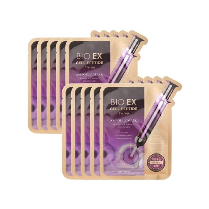 Bio Ex Cell Peptide Fill Up Ampoule Mask Set - 2025 Version - 30g x 10 sheets
