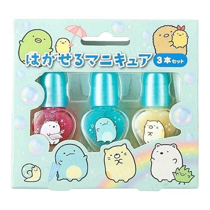 Race San-X Sumikko Gurashi Peelable Nail Polish Set - 3 pcs