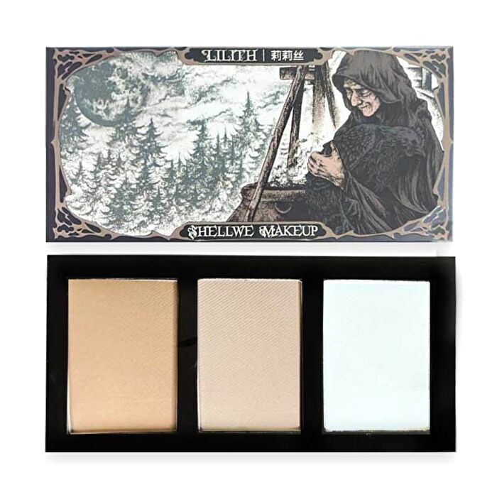 Shellwe Makeup freya86 3 Color Highlighter Contour Palette - Lilith - #Lilith