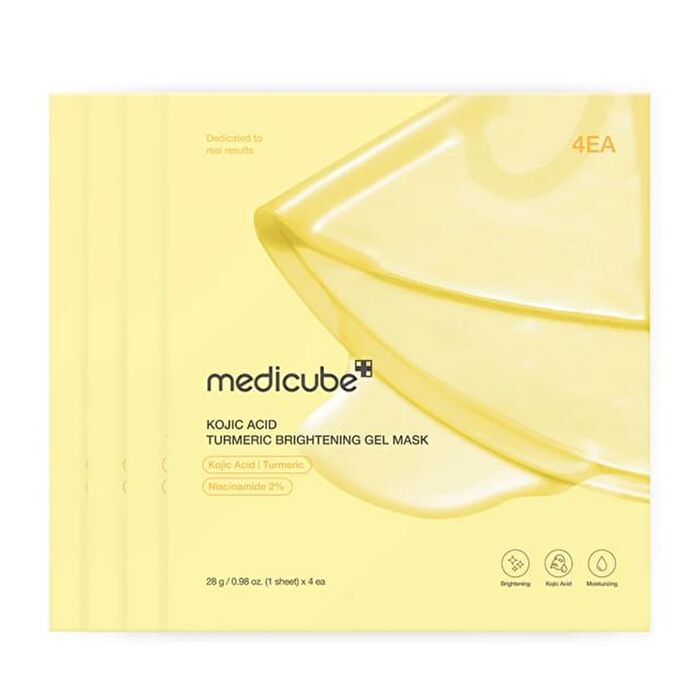 Kojic Acid Turmeric Brightening Gel Mask Set - 28g x 4 sheets