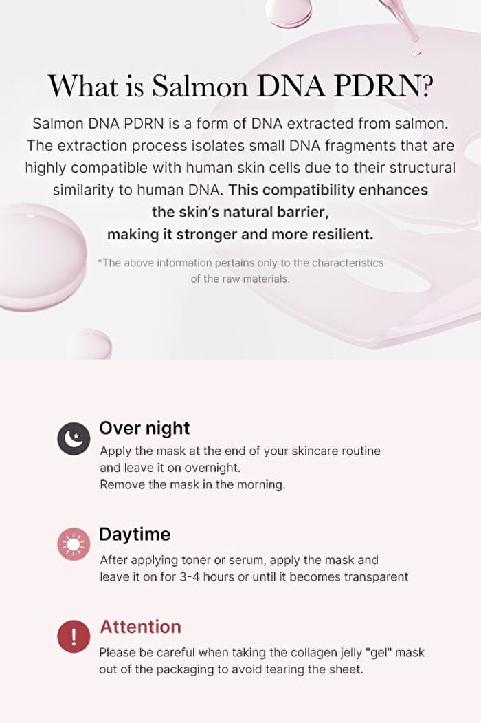 PDRN Pink Collagen Gel Mask Set - 28g x 4 sheets