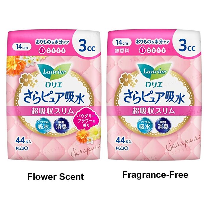 Laurier Sara Pure Absorption Super Absorbent Slim - 44 pcs - Fragrance-Free