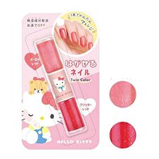 Sanrio Hello Kitty Twin Color Peel Off Nail Polish - Red