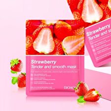 Bioaqua Strawberry Tender Smooth Facial Mask - #Strawberry - 1 pcs