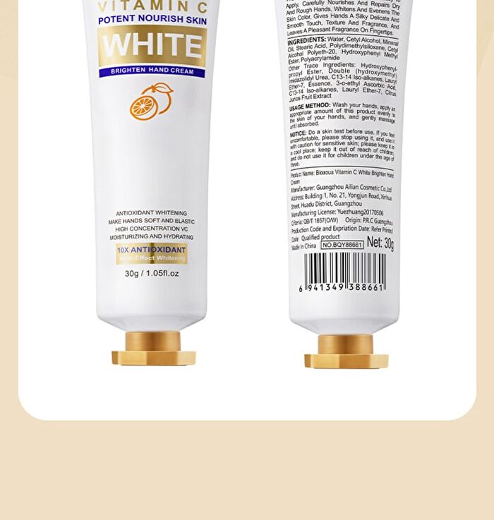 Bioaqua Vitamin C White Brighten Hand Cream - #Hand Cream