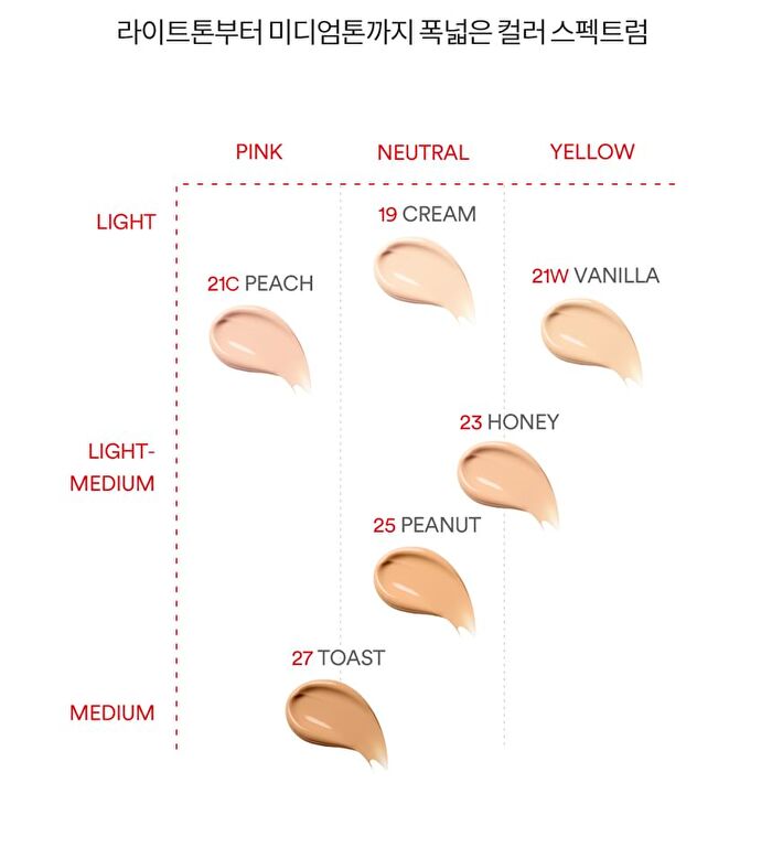 Apple Dewy Fit Cushion - 6 Colors - #21W Vanilla