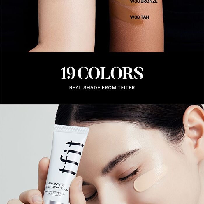 Tfit Radiance Fit Serum Foundation - 30 Colors - N06 Hazel
