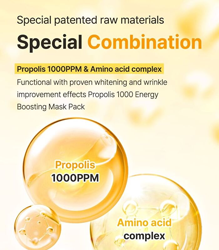 Propolis 1000 Energy Boosting Mask Set - 25ml x 5 sheets