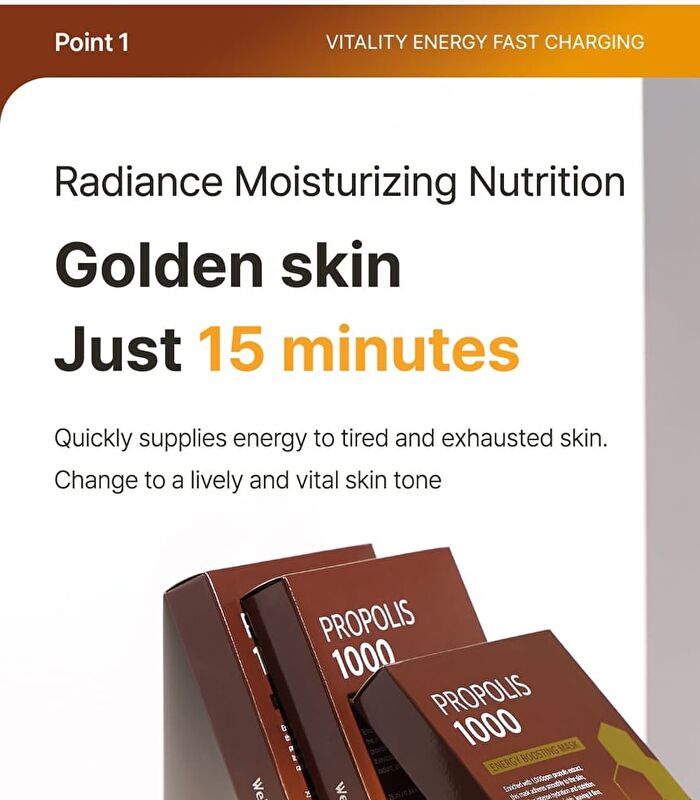 Propolis 1000 Energy Boosting Mask Set - 25ml x 5 sheets