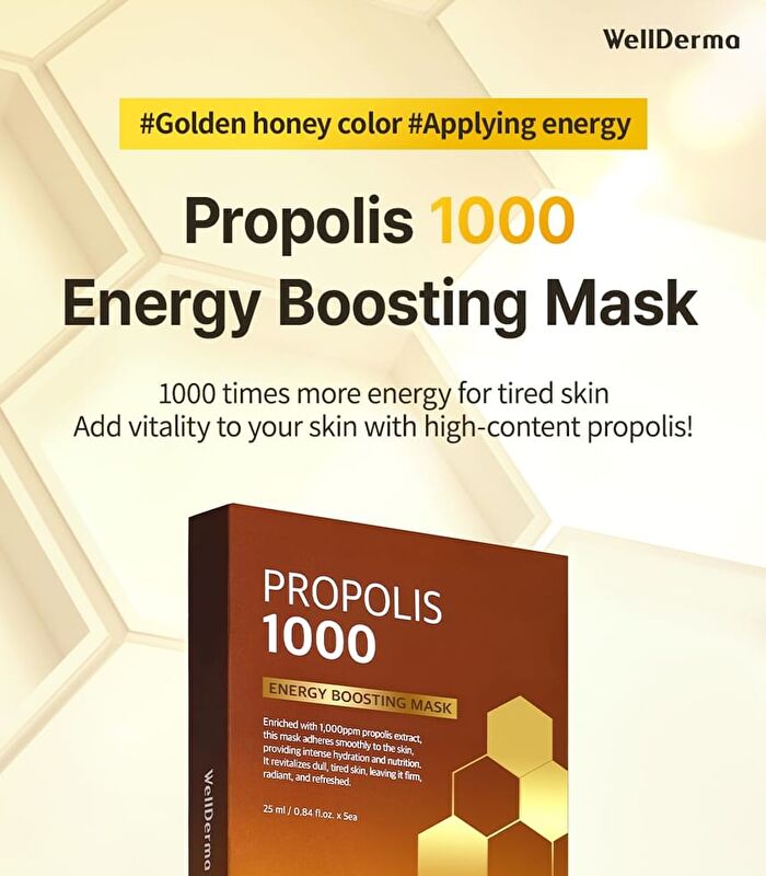 Propolis 1000 Energy Boosting Mask Set - 25ml x 5 sheets