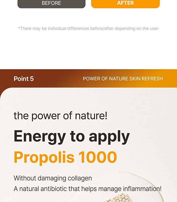 Propolis 1000 Energy Boosting Mask Set - 25ml x 5 sheets