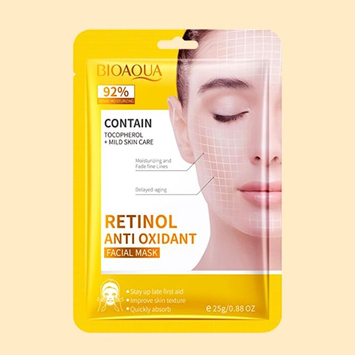 Bioaqua Retinol Anti Oxidant Facial Mask - #Mask - 1pcs
