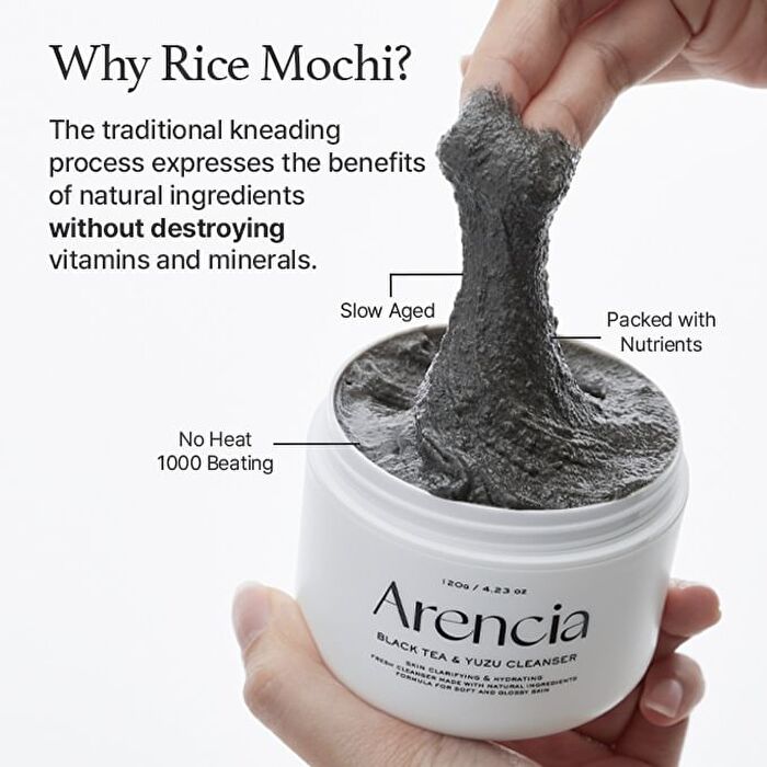 Black Tea Rice Mochi Cleanser - 120g