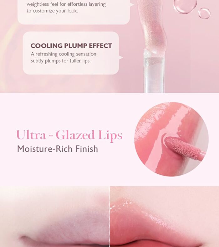 Dew Stain Sheer Lip Gloss - 10 Colors - #02 Bubbly Pink