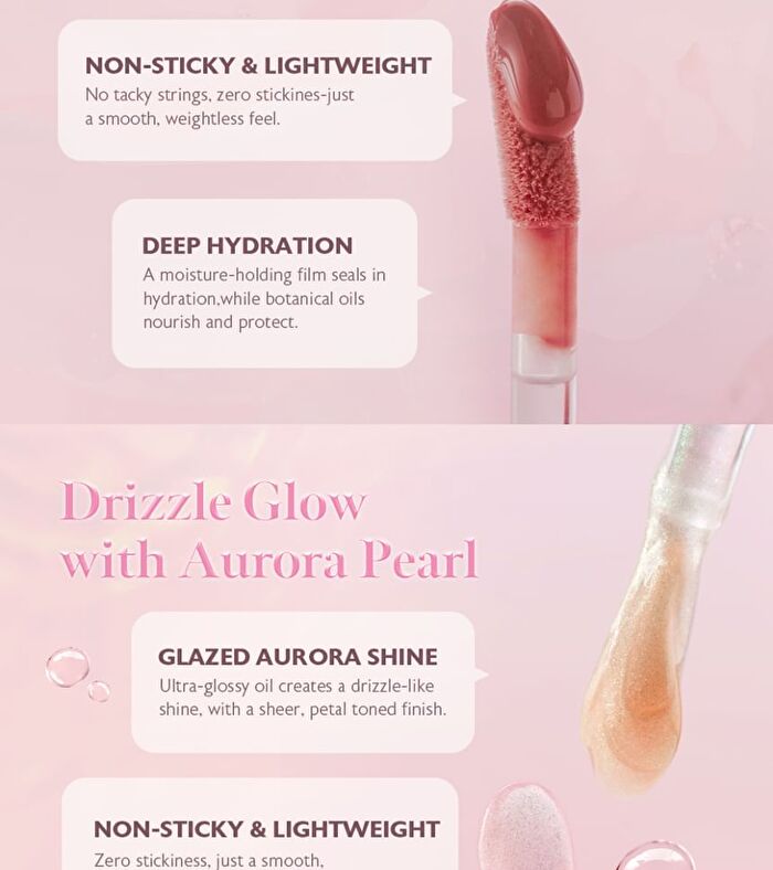 Dew Stain Sheer Lip Gloss - 10 Colors - #07 Mauve Shower