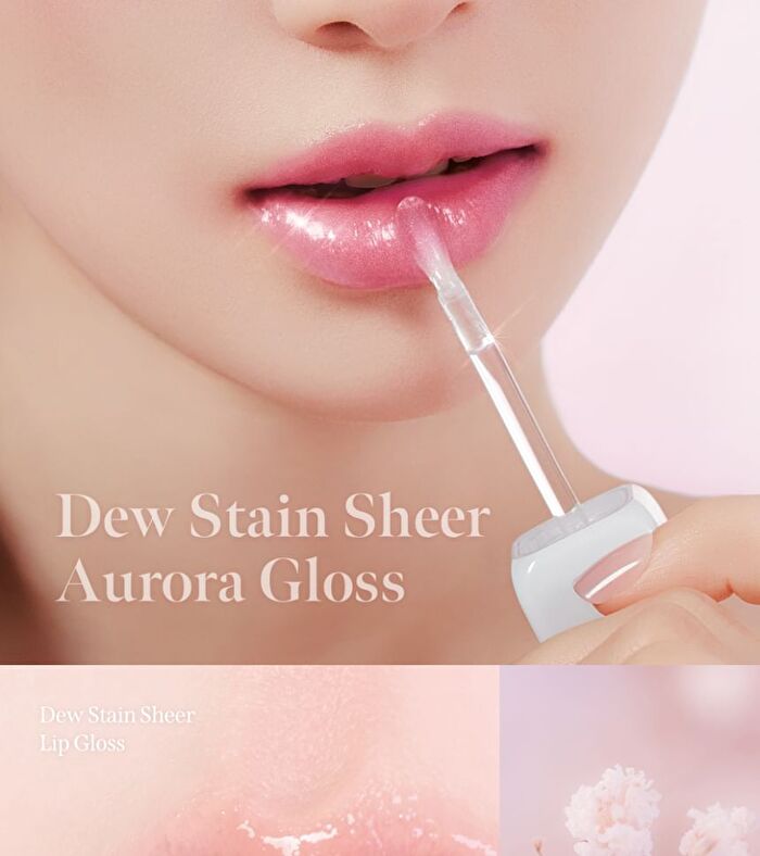 Dew Stain Sheer Lip Gloss - 10 Colors - Aurora #01 Honey Dew