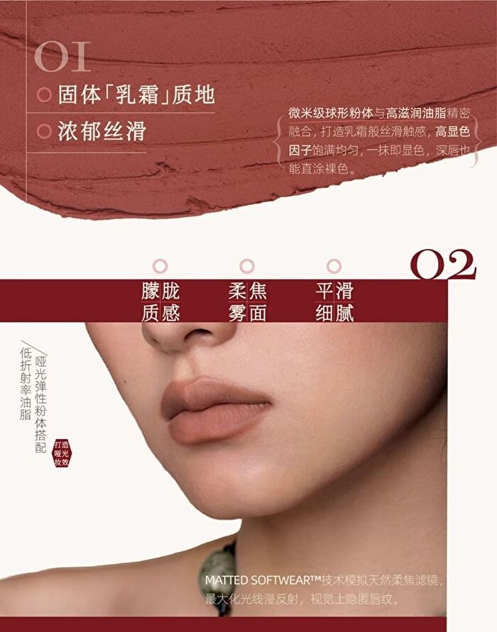 Girlcult Compendium of Materia Medica Series Lovers\' Prattle Lipstick - 7 Colors - S02# Sandalwood - 3.5.g