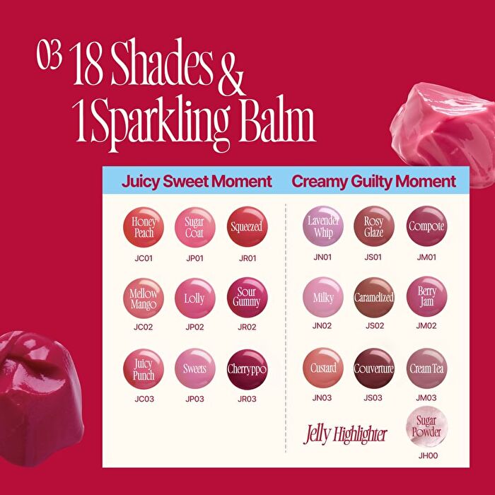 fwee Lip&Cheek Glowy Jelly Pot - 19 Colors - #JS02 Caramelized