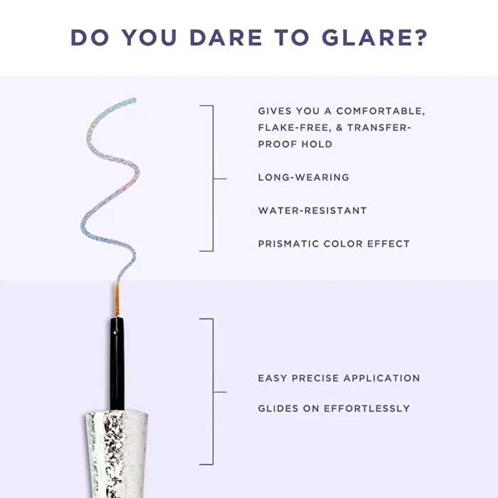 blinc [Pretty Vulgar] Vixen Glimmer Holographic Liquid Eyeliner - Holographic Liquid Eyeliner - 6.5ml